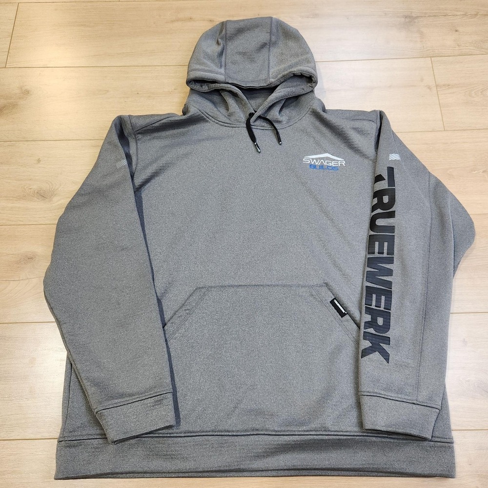 TRUEWERK M1 Grid Hoodie Sweatshirt Mens 2XL Pullover Swager Builds Logo Fleece